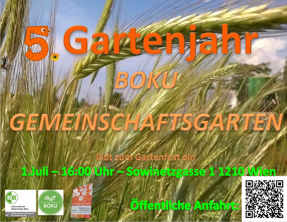 Einladung Gartenfest - BOKU Gemeinschaftsgarten